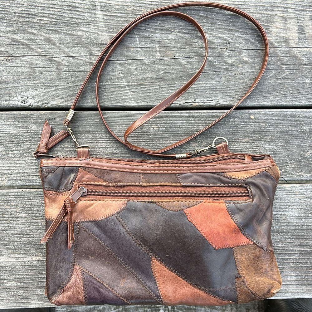 Patchwork Leather Purse - image 1